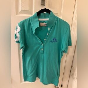 La Martina Women's Green Polo Shirt - Buenos Aires